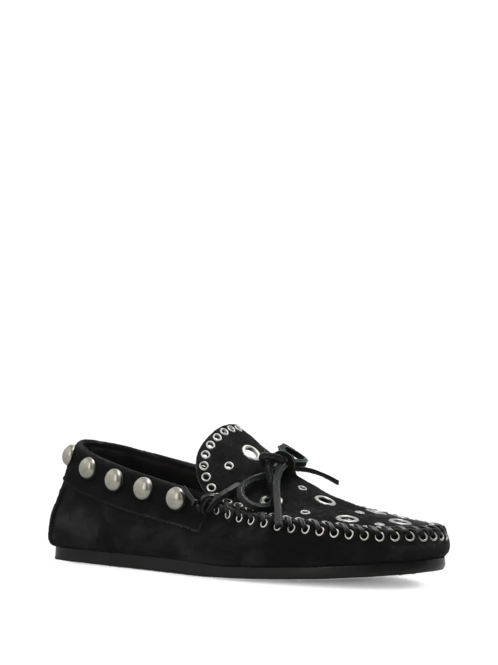 ISABEL MARANT Fitza loafers met studs Zwart