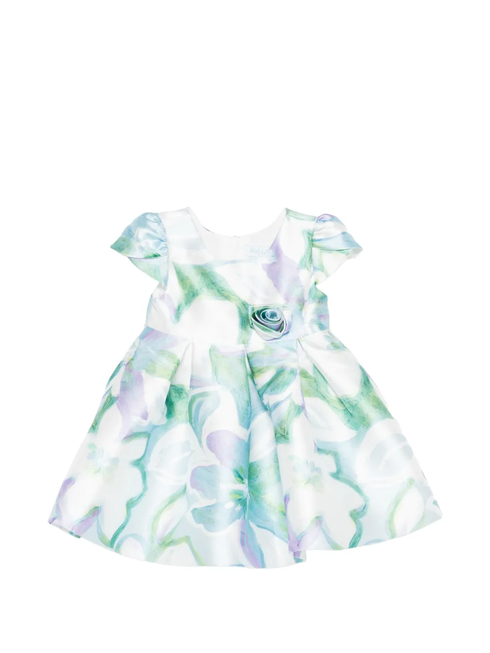 Abel & Lula floral rosette dress - Bianco