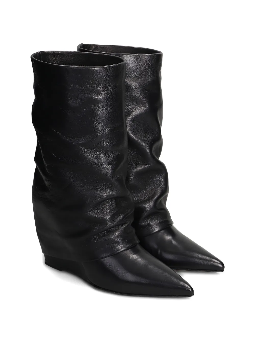 The Seller Laarzen met puntige neus en sleehak Zwart