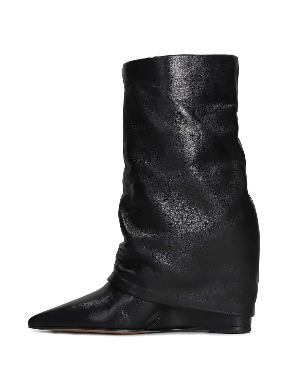 The Seller Laarzen met puntige neus en sleehak Zwart