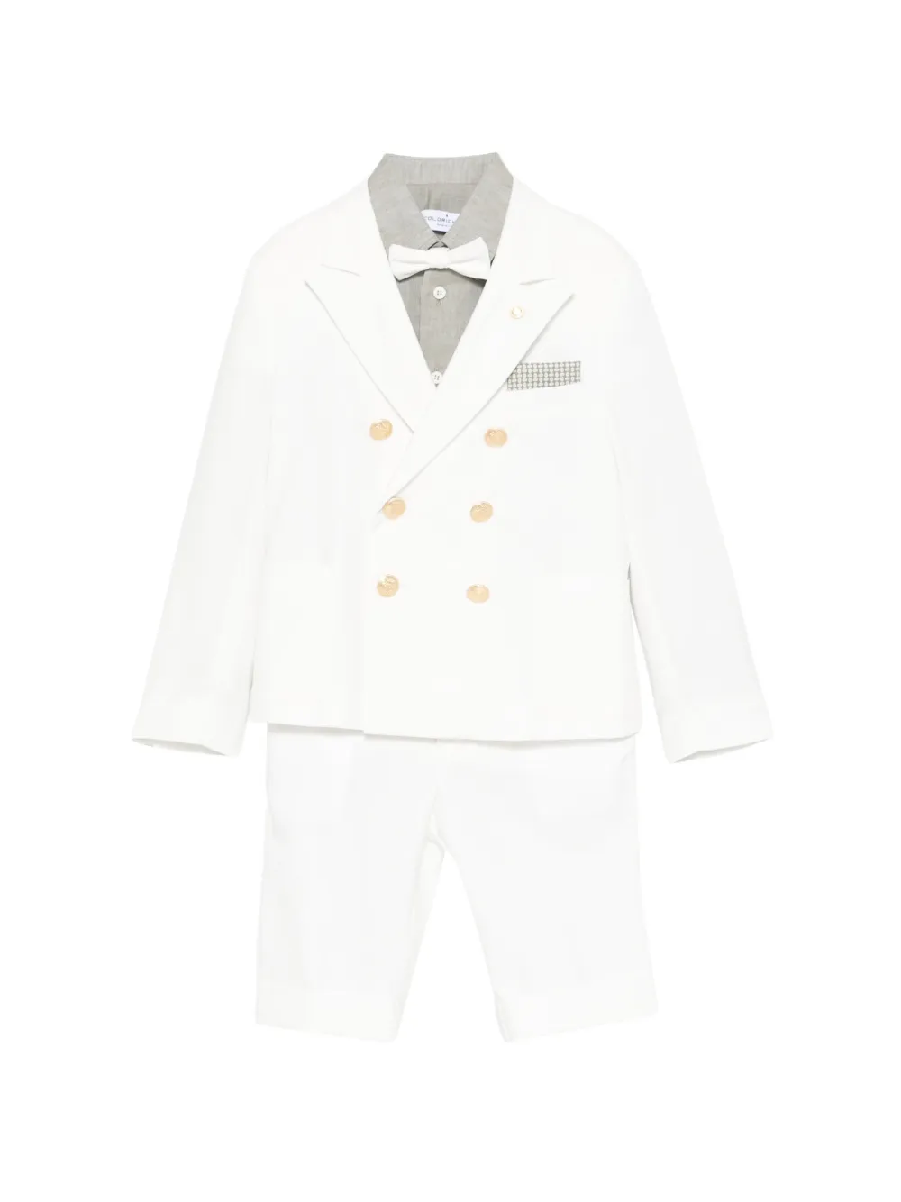 Colorichiari double-breasted suit (set of three) - Bianco
