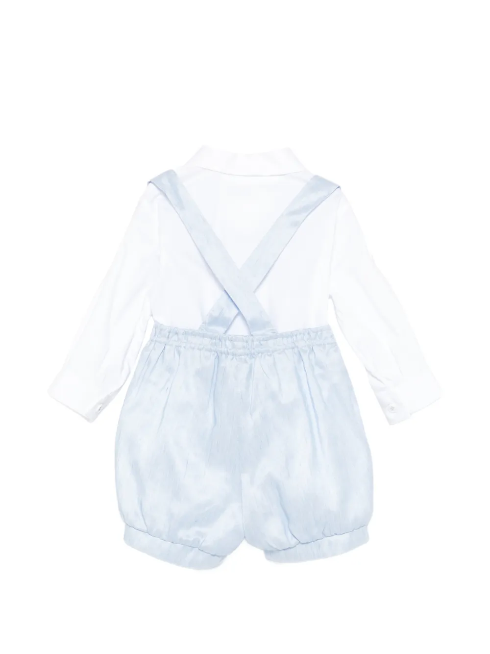Colorichiari Tuinbroek en shirt met lange mouwen Wit