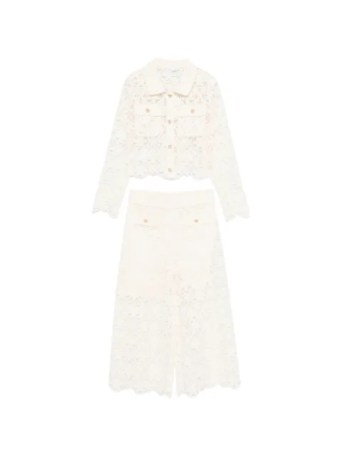 Abel & Lula floral lace trousers set