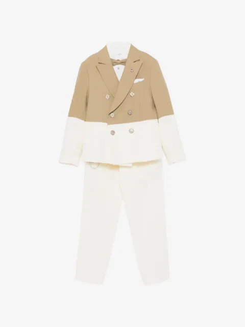 Colorichiari colourblock chain suit (set of five)