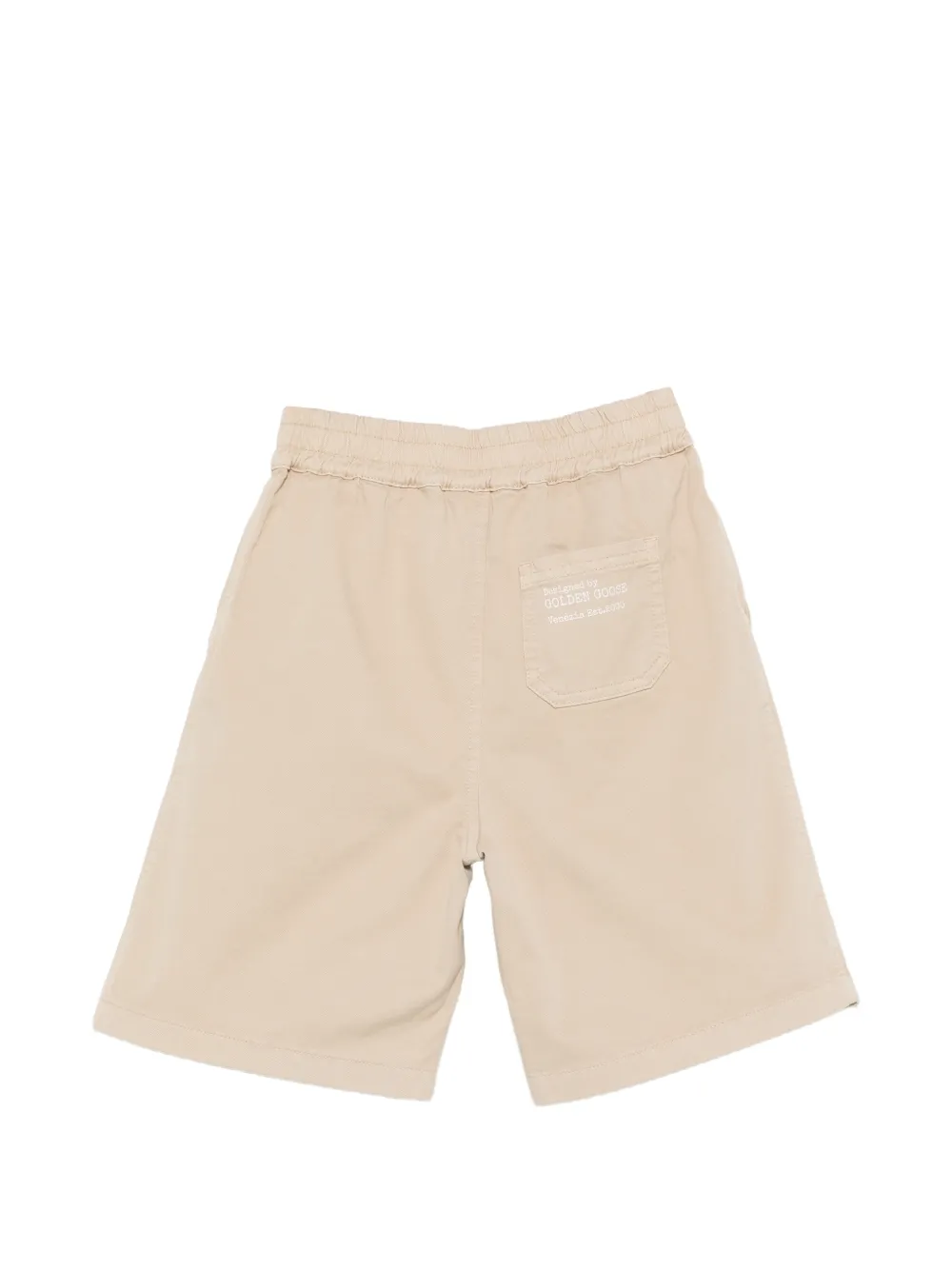  Golden Goose Kids Peleppe Drawstring Shorts - Neutrals 