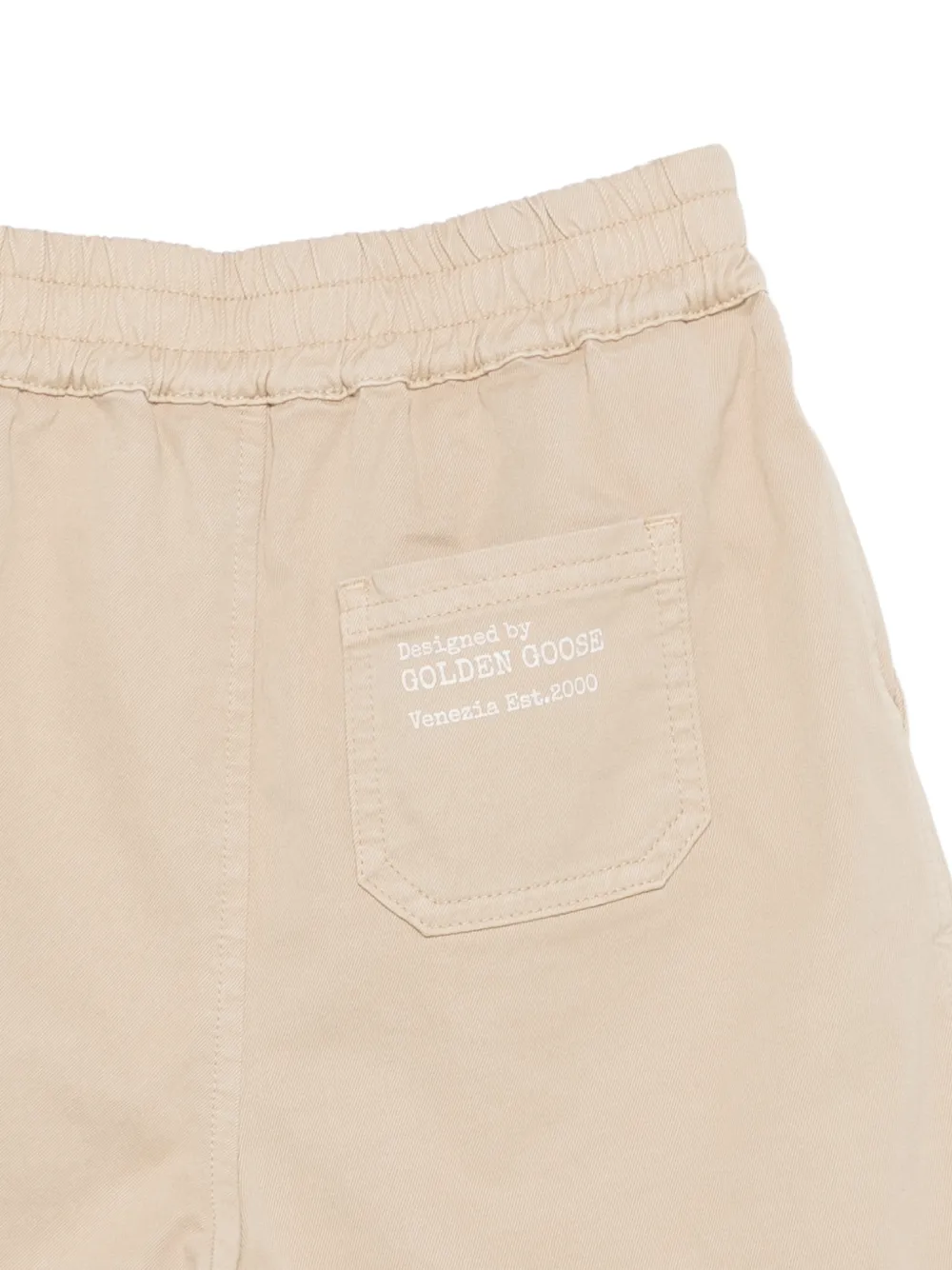  Golden Goose Kids Peleppe Drawstring Shorts - Neutrals 