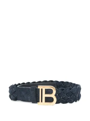 バルマン　キッズ　ベルト Leather belt in black - Balmain Kids | Mytheresa