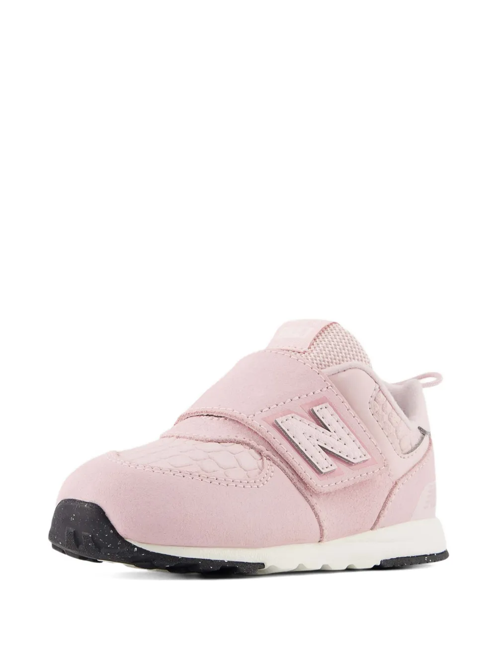 New Balance Kids 574 touch-strap sneakers Roze