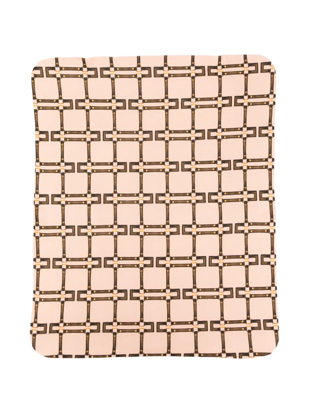 Elisabetta Franchi La Mia Bambina geometric-print blanket - Rosa