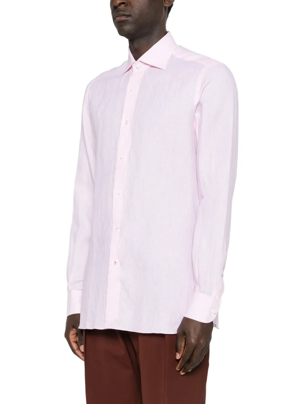  Isaia Long-sleeve Shirt - Pink 