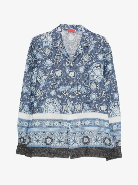 Isaia floral-pattern shirt