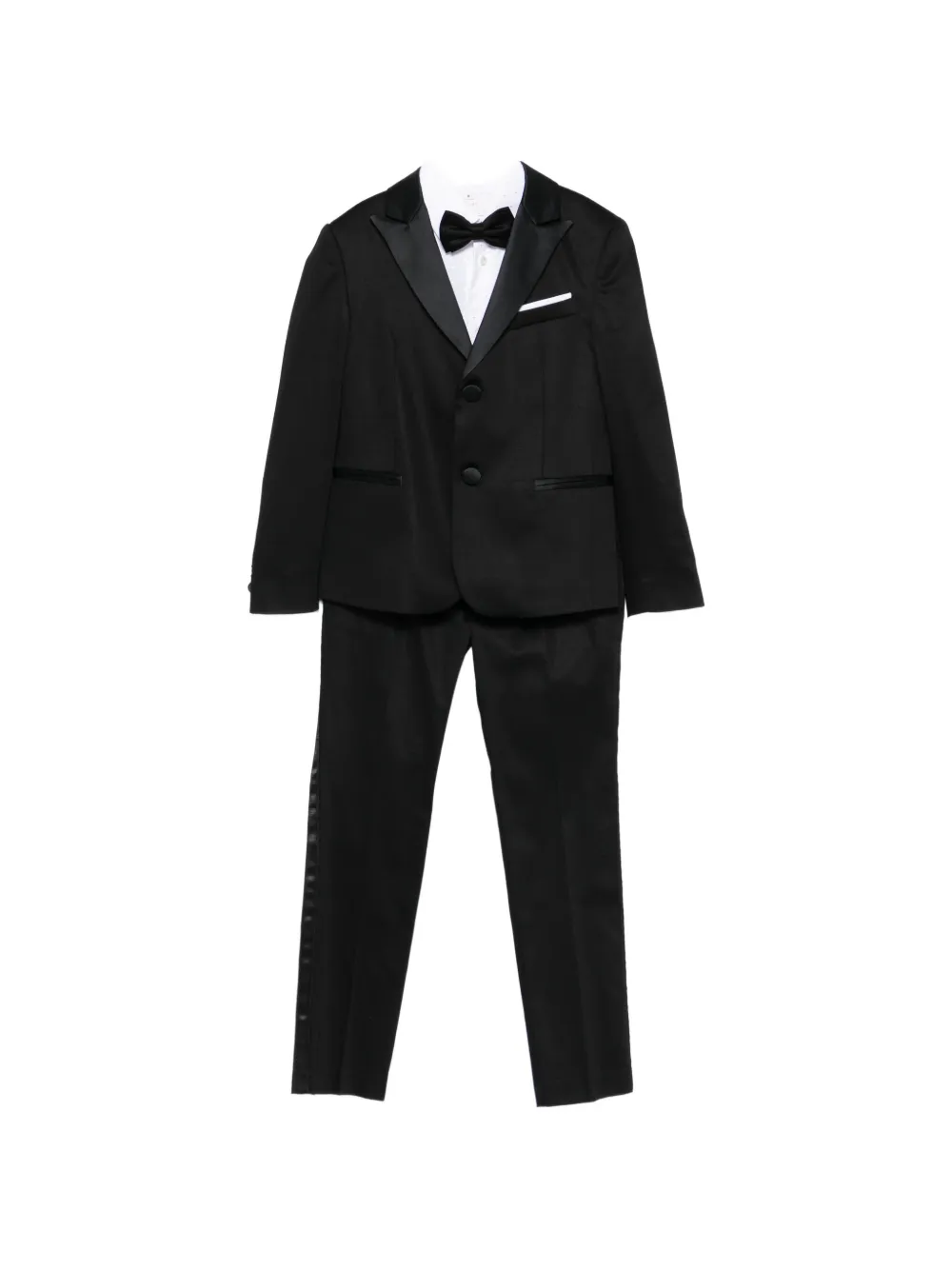 Colorichiari bow-tie suit (set of four) - Nero
