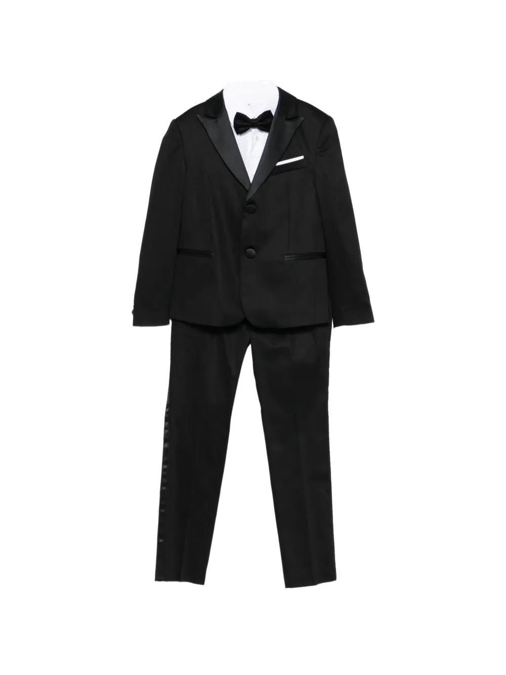 Colorichiari bow-tie suit (set of four) - Nero