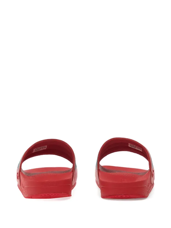 Adidas x Arte Antwerp Striped Adilette Slides | Red | FARFETCH GE