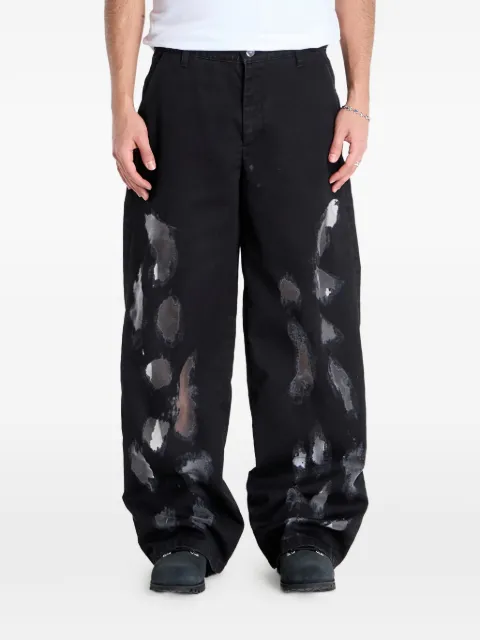 HELIOT EMIL Gallop pattern trousers