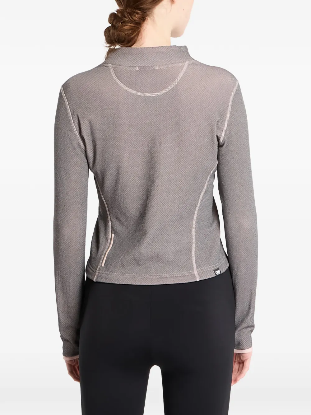  Ciele Herringbone Long-sleeve Top - Grey 