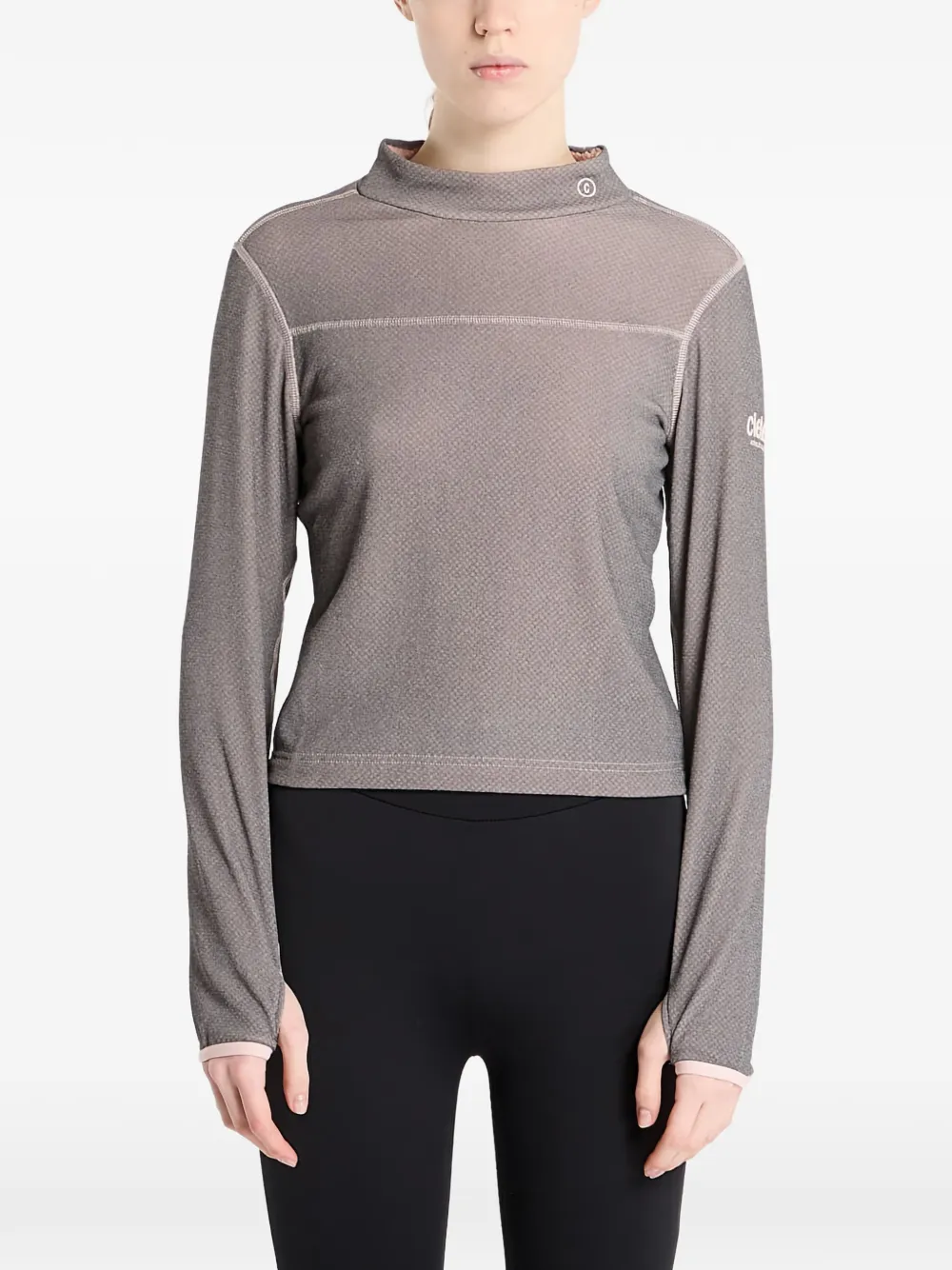 Ciele herringbone long-sleeve top - Grigio