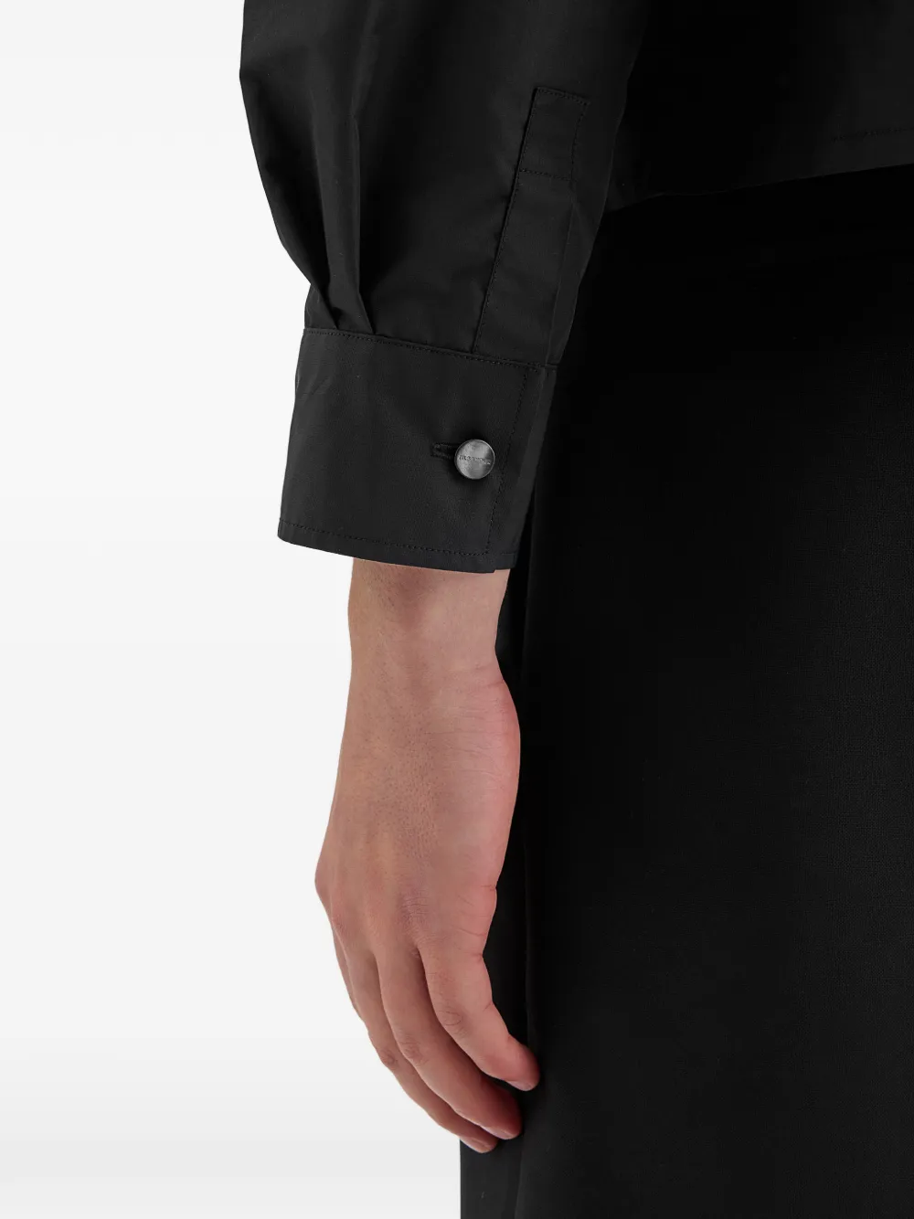 Jil Sander Cropped overhemd Zwart
