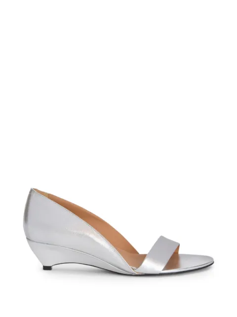 Jil Sander laminated sandals