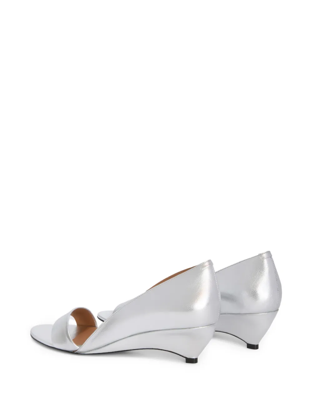 Jil Sander Gelamineerde sandalen Zilver