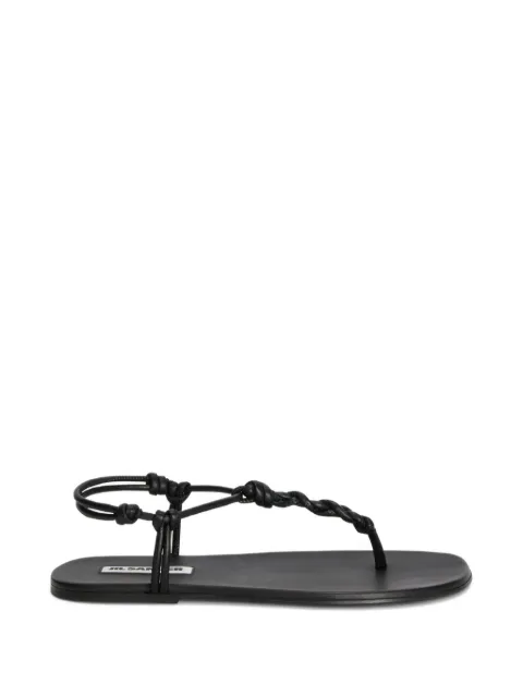 Jil Sander knotted-strap flat sandals