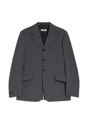 Jil Sander デタッチャブルカラー テーラードジャケット | グレー
