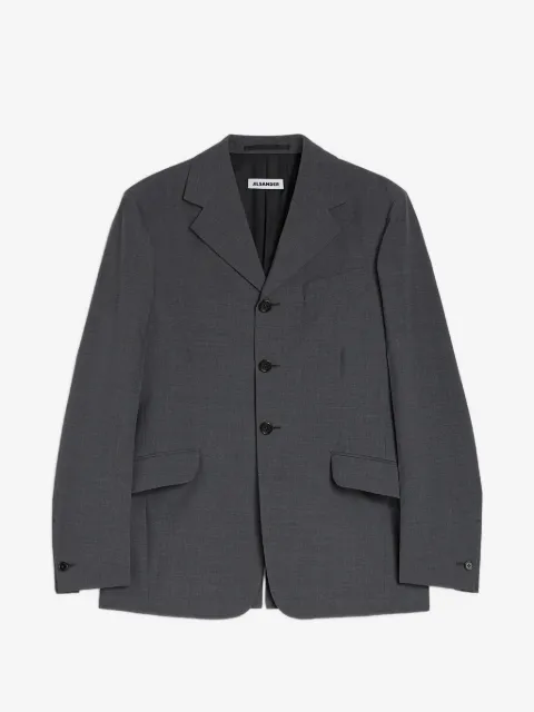 Jil Sander wool poplin tailored jacket