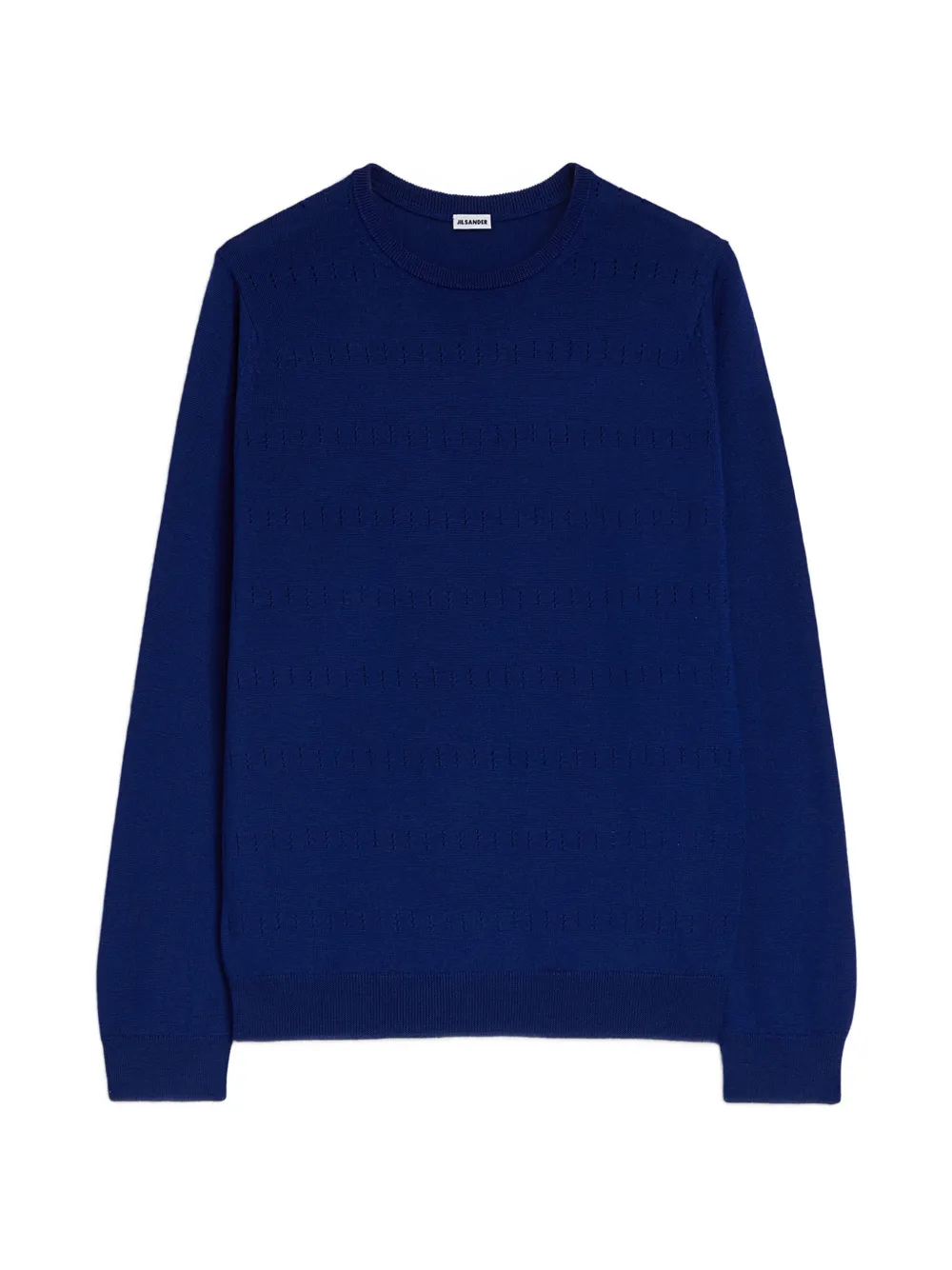 Jil Sander pointelle wool sweater - Blu