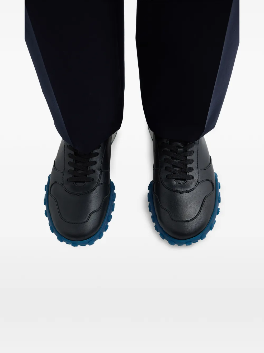 Jil Sander Moon leren sneakers Zwart