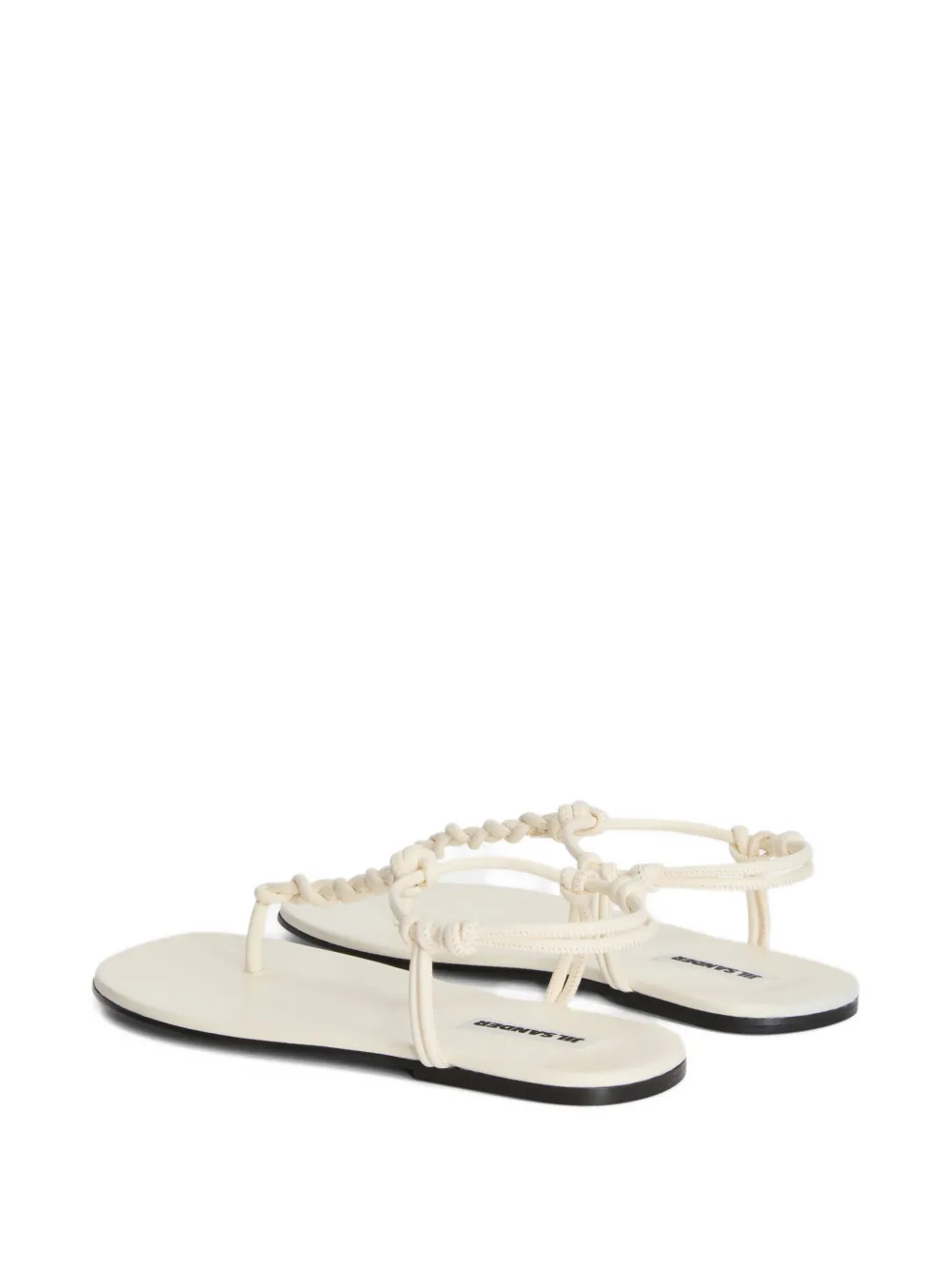 Jil Sander Sandalen met geknoopt bandje Beige