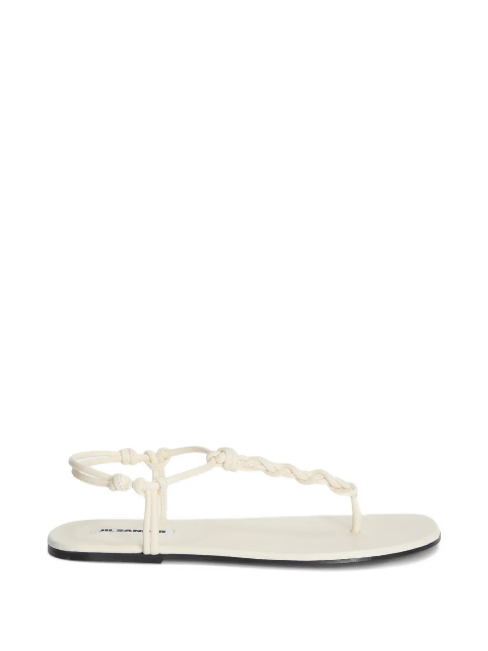 Jil Sander Sandalen met geknoopt bandje Beige