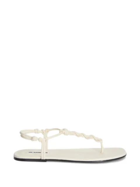 Jil Sander sandalias planas con nudo