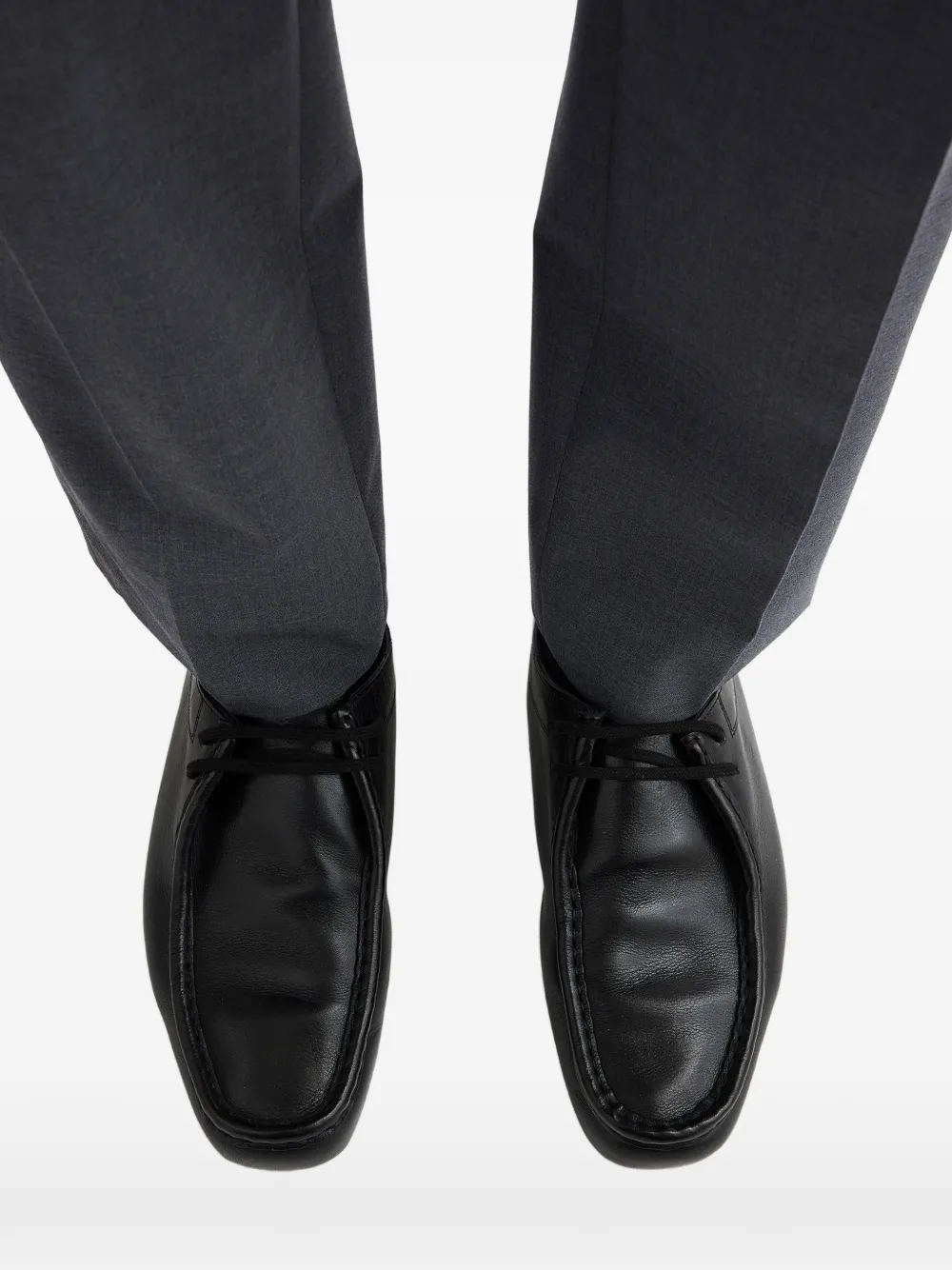 Jil Sander Loafers met veters Zwart