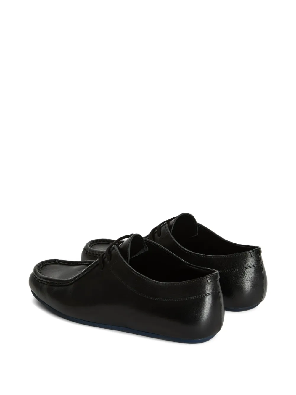Jil Sander Loafers met veters Zwart