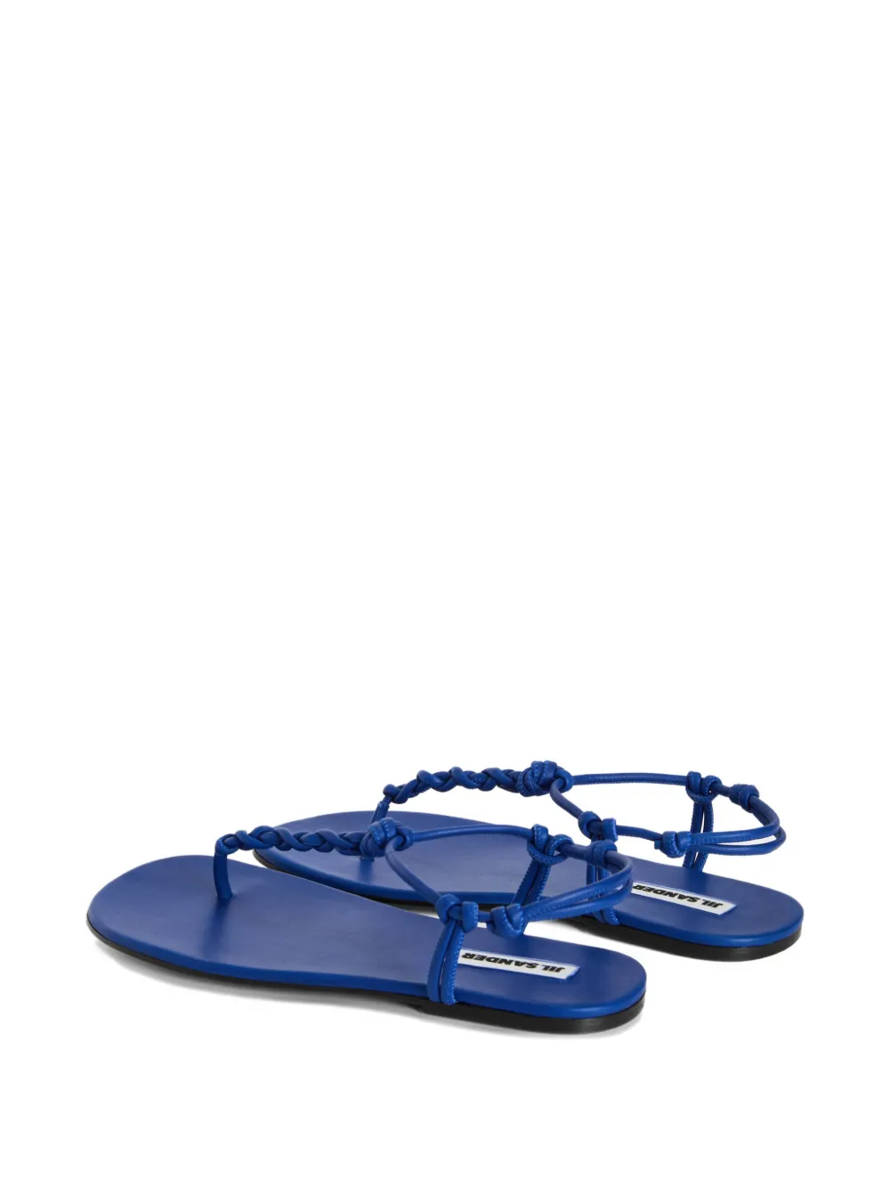 Jil Sander Sandalen met geknoopt bandje Blauw