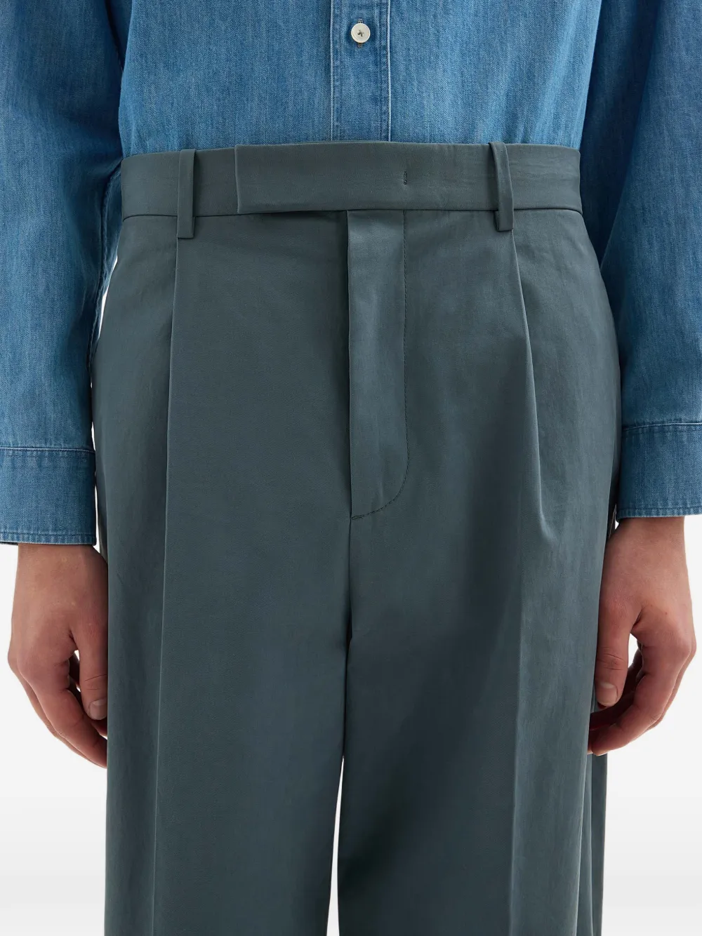 Jil Sander Katoenen broek Blauw