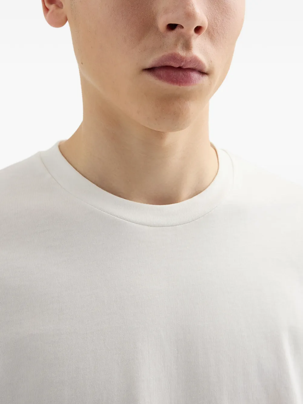 Jil Sander Lichtgewicht katoenen T-shirt met ronde hals Wit