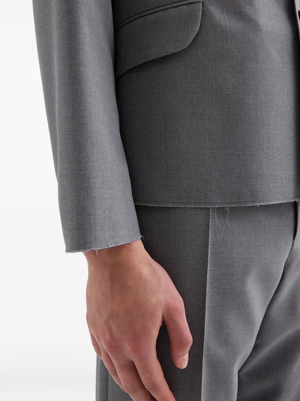 Jil Sander Popeline blazer Grijs