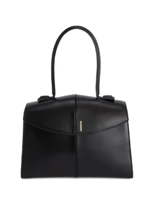 The Row Leather Tote Bag | Black | FARFETCH ZA