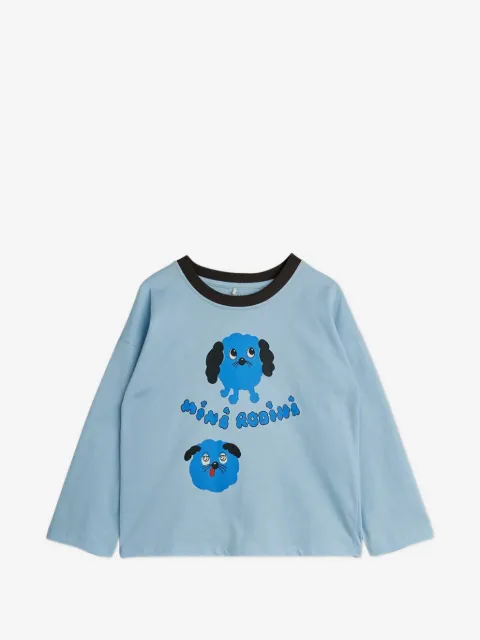 Mini Rodini playera con perros estampados y manga larga