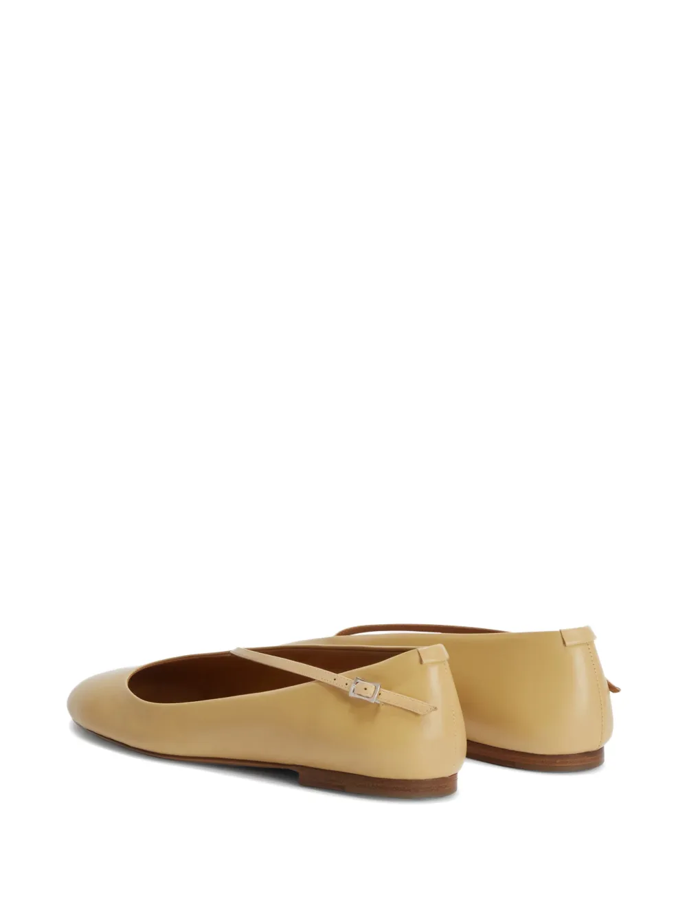 Jil Sander Ballerina's met asymmetrisch bandje Beige