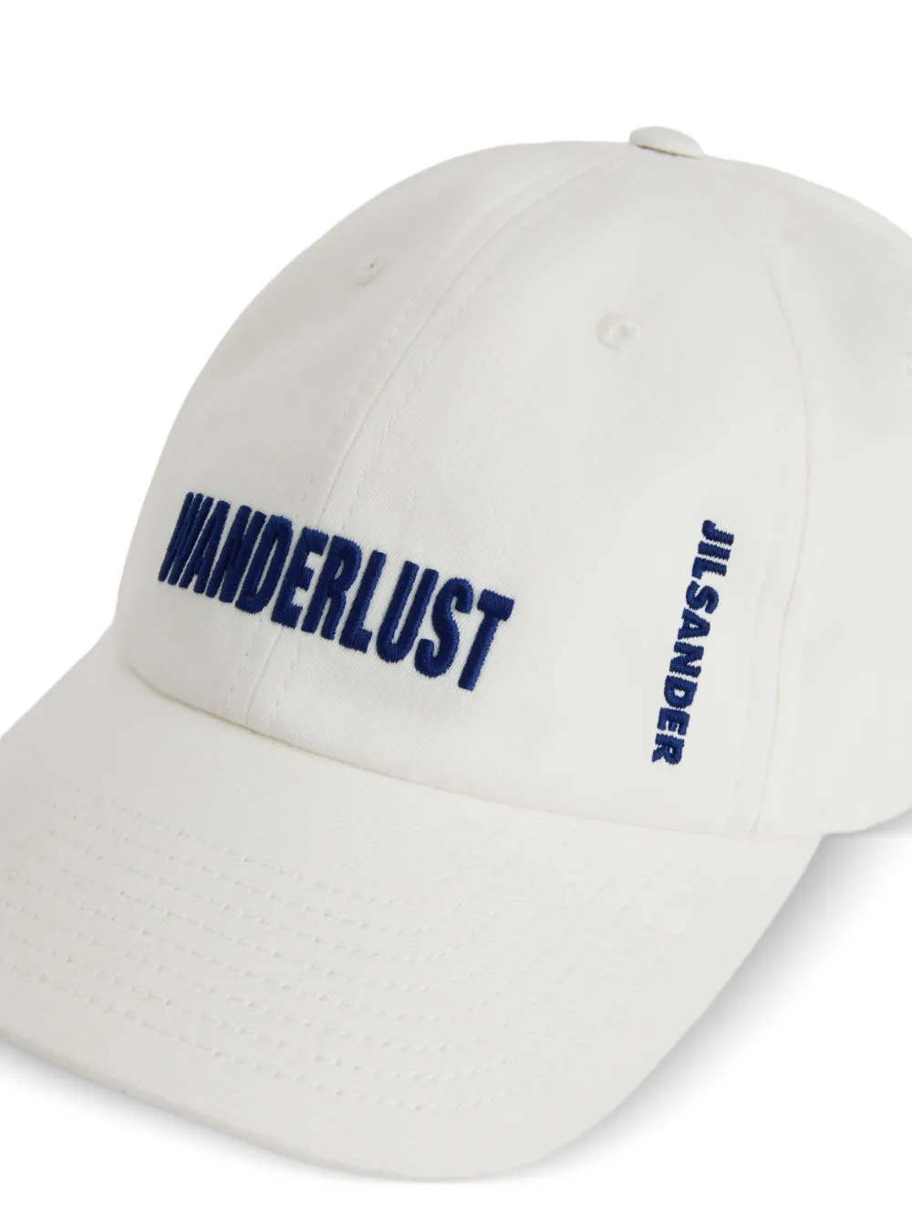  Jil Sander Embroidered-logo Baseball Cap - White 