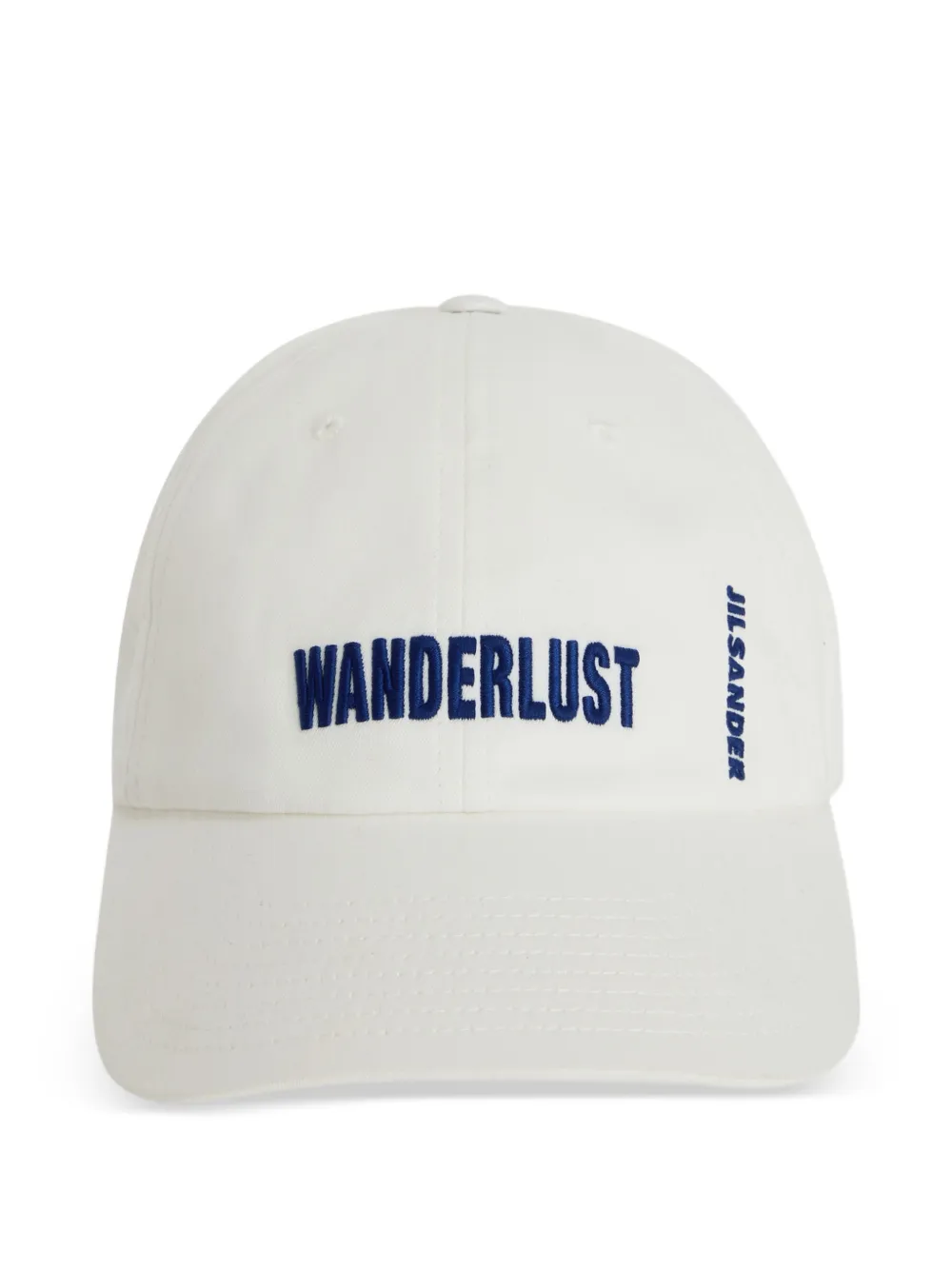 Jil Sander embroidered-logo baseball cap - Bianco