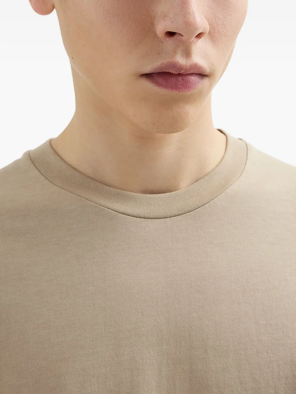 Jil Sander T-shirt met ronde hals Beige