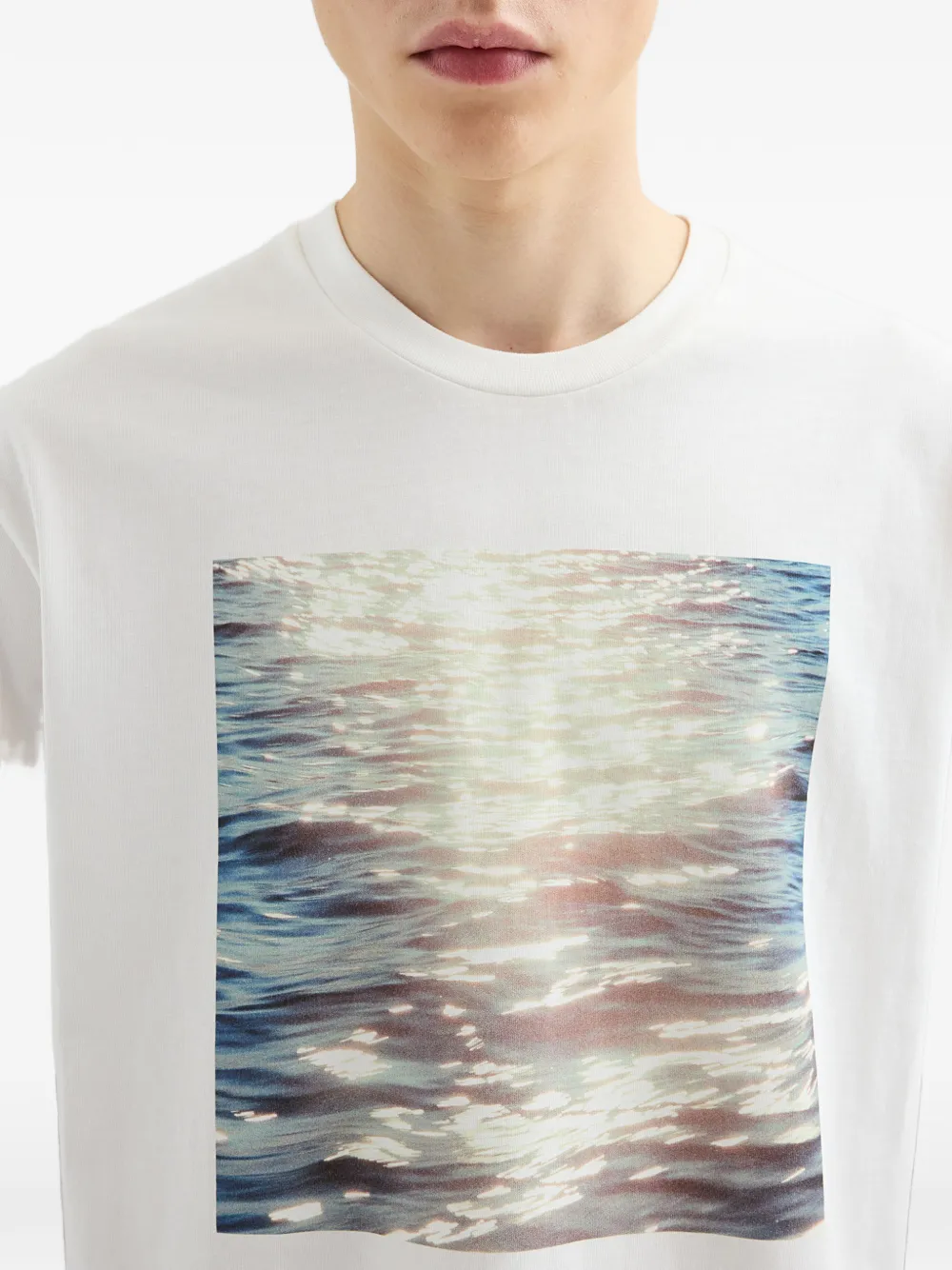 Jil Sander T-shirt met ronde hals Wit