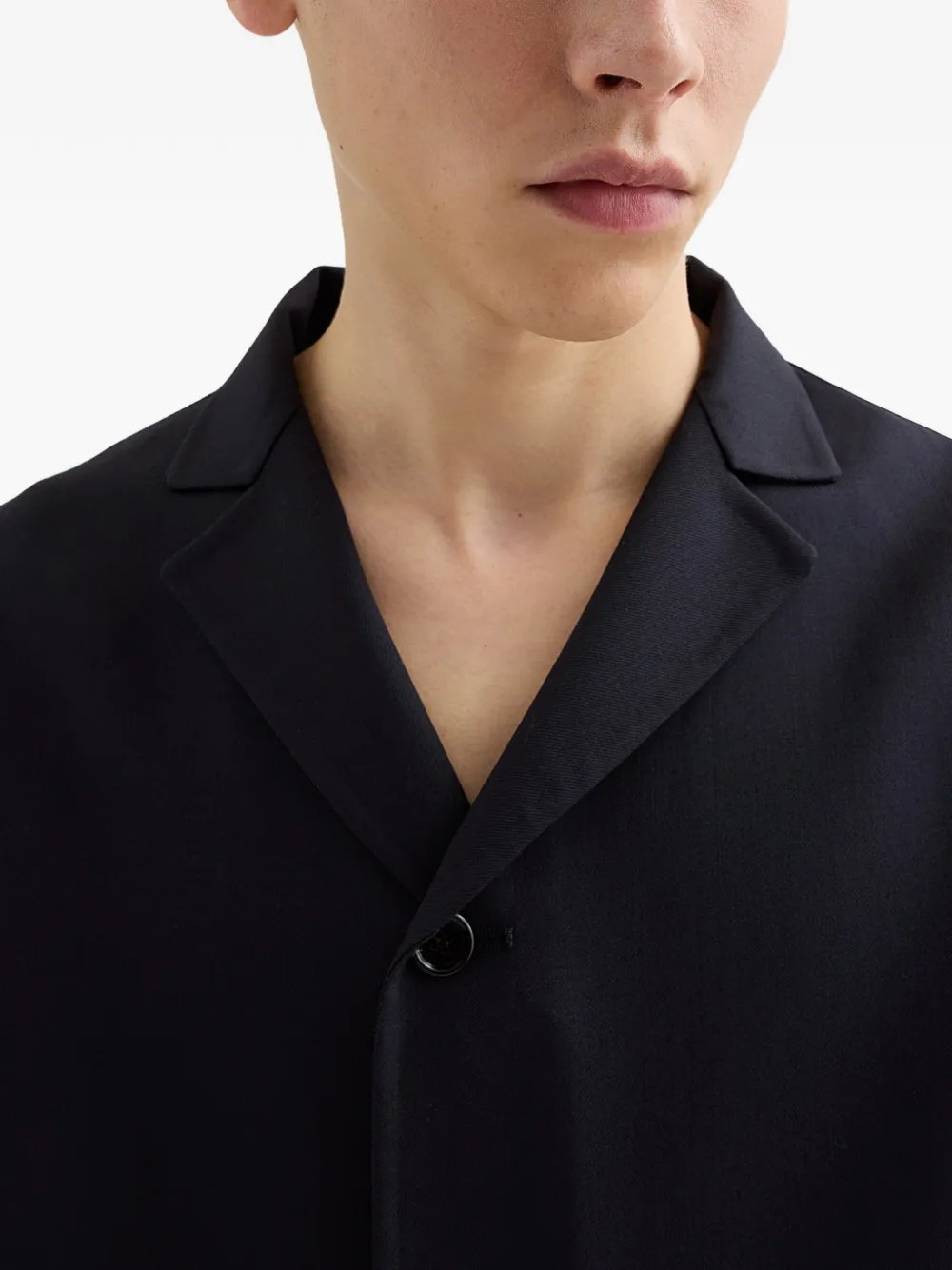  Jil Sander Twill Coat - Blue 