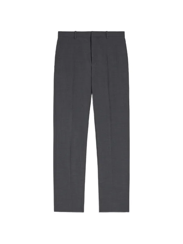 Jil Sander Wool Poplin Trousers in Grey