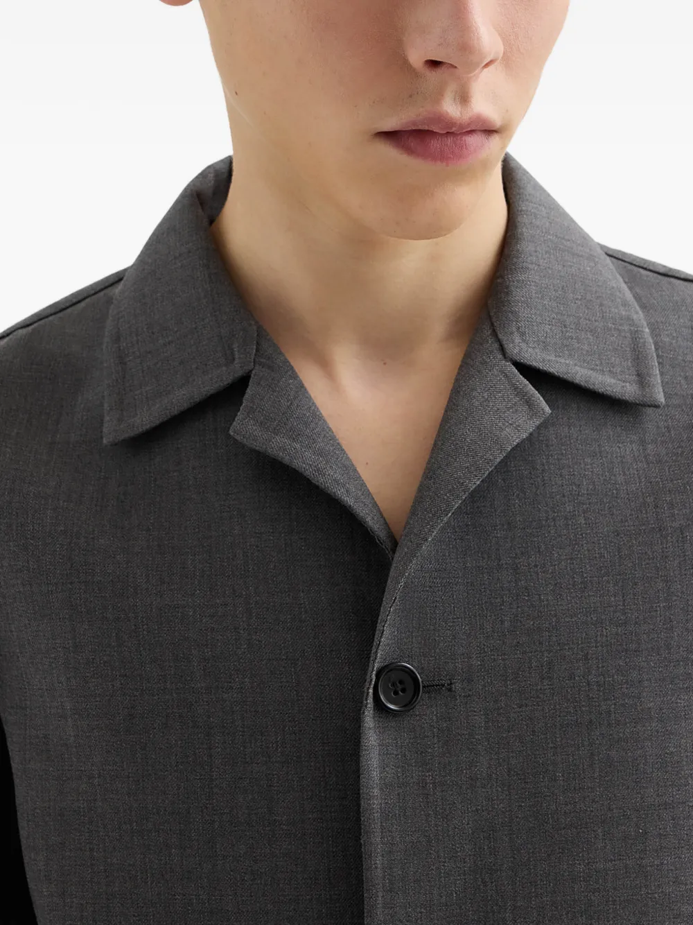  Jil Sander Single-breasted Coat - Grey 