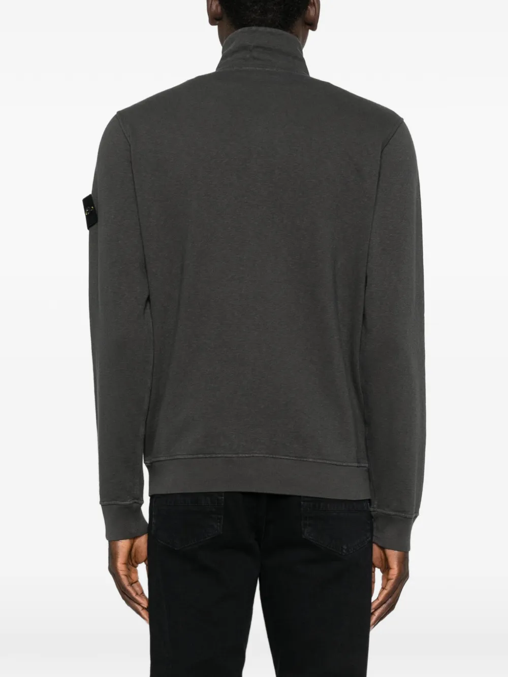 Stone Island 6100033 Malfilé fleece trainingsjack Grijs