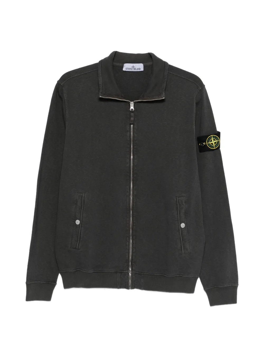 Stone Island zip fastening sweater - Grigio